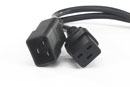 AC MAINS POWER CORDSET IEC C19 female - IEC C20 male, 0.5 metre, black