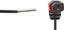 IEC-LOCK AC MAINS POWER CORDSET IEC-Lock vertical down C13 female - bare ends, 3 metre, black
