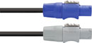 CANFORD AC MAINS CORDSET Powercon NAC3FCA - Powercon NAC3FCB, 1.5mm cable, PVC, 1m, black