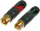 NEUTRIK NF2C-B/2 RCA (phono) cable plugs (pair)