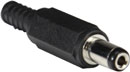 DC CONNECTOR Female cable, 2.1mm, 10mm shaft