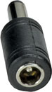 DC CONNECTOR ADAPTER 2.5mm 10mm male (socket) to 2.1mm 10mm female (plug)