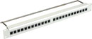 CANFORD CAT5E RJ45 PRO PATCH PANEL 1U 1x8 FEEDTHROUGH, unscreened, grey