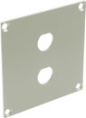 CANFORD UNIVERSAL MODULAR CONNECTION PLATE 2x BNC, grey