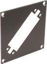 CANFORD UNIVERSAL MODULAR CONNECTION PLATE 1x EDAC56, dark grey