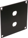 CANFORD UNIVERSAL MODULAR CONNECTION PLATE 2x F type, black