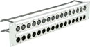 CANFORD CONNECT XLR TERMINATION PANEL 2U 1x16 Canford XLRF (t), 1x16 Canford XLRM (b), grey