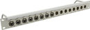 CANFORD CONNECT XLR TERMINATION PANEL 1U 1x8 Canford XLRF (left), 1x8 Canford XLRM (right), grey