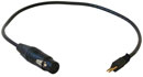 GHIELMETTI 673.910.301.05 GXK 313/30 PATCHCABLE 3-pole to XLR 3-pin female, 300mm, black