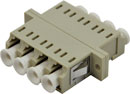 LC MM QUAD PANEL COUPLER (also fits SC duplex panel cutout)