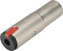 ADAPTER 3MX-3J 3-pin XLR male - 3-pole jack socket (accepts A and B types)