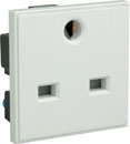 RPP EASYCLIP MODULE PE502 13A UK non-standard socket, full module, white