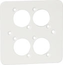 CANFORD F41W CONNECTOR PLATE 1-gang, 4 mounting hole, white