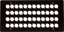 CANFORD FLUSH WALLBOX Top plate, 48 holes for type C, no numbering