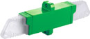 SENKO FIBRE OPTIC E2000 APC SM SIMPLEX FEEDTHROUGH COUPLER Green