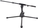 K&M 25935 LOW LEVEL BOOM STAND Folding legs, 250-300mm, two-piece 490-720mm boom, black