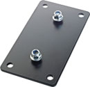 K&M 24356 UNIVERSAL MOUNTING BRACKET Horizontal, M6 - 50.8 x 107mm mounting template, black