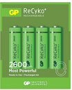 GP 270AAHC RECYKO+ BATTERY, AA size, NiMH, 2600mAh (pack of 4)
