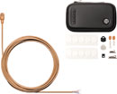 SHURE TWINPLEX TL47 MICROPHONE Subminiature, omni, with accessory pack, bare wire termination, cocoa