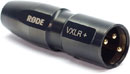 RODE VXLR+ MICROPHONE ADAPTOR 3.5mm jack to 3-pin male XLR, with Phantom Power convertor