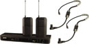 SHURE BLX188/SM35 RADIOMIC SYSTEM Dual headworn, SM35 mics, 606-630MHz (K3E)