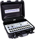 AUDIOPRESSBOX APB-224 C PRESS SPLITTER Portable, active, 2x in, 24x out, battery/mains, black