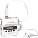 TASCAM DR-10LW PORTABLE RECORDER With lavalier microphone, for microSD card, white