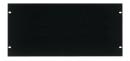 RACK BLANKING PANEL 5U, steel, black