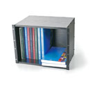 CANFORD RACKSHELF Bookshelf 8U, 300mm deep rack shelf, black