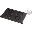 CANFORD FRONT MOUNT FAN TRAY 4 fans, on/off switched, with thermostat, black