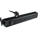 CANFORD ES78806612-T PDU, vertical 12-way IEC, 2 mtr lead UK 13A 3pin plug