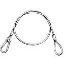 OMNIMOUNT SC-1000 Safety cable
