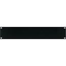 CANFORD RACK PANEL BLANK, FULL WIDTH 2U Flat aluminium, black painted