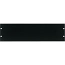 CANFORD RACK PANEL BLANK, FULL WIDTH 3U Flat aluminium, black painted