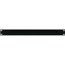 CANFORD RACK PANEL BLANK, FULL WIDTH 1U Steel, black painted