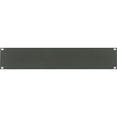 CANFORD RACK PANEL BLANK, FULL WIDTH 2U Extruded aluminium, dark grey