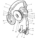CANFORD SPARE HEADBAND HOLDER For DMH205/220/225/285, SMH210 headphones / headset, outer