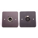 TECPRO WP965 Wallplate single circuit XLR 3 pin male