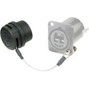 NEUTRIK SCD-NC RUBBER-CAP-CHASSIS PANEL CONNECTOR PROTECTIVE RUBBER CAP With cord/eyelet