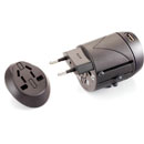UNIVERSAL MAINS PLUG ADAPTER With USB charger