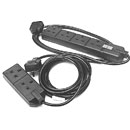 PERMAPLUG EXS13/42 Fourway extension 2 metres, black