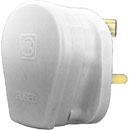 MK 646WHI UK MAINS PLUG 13A fused, white