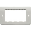 MK K0194WHI Modular system frontplate, 4 units width