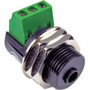 BTX CA-MX35DN MINIATURE JACK SOCKET 3.5mm 3-pole, screw terminal, double nut