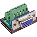 BTX CD-SLIM15F D-SUB HD 15 pin female, panel mount, screw terminal