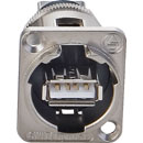 SWITCHCRAFT EHUSBAB USB A type - USB B type feedthrough, nickel