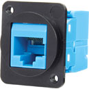 TUK D-SERIES KEYSTONE RJ45 IDC SOCKET Cat6 tool-less, blue