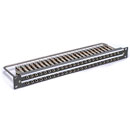 CANFORD B-GAUGE JACKFIELD - HIGH DENSITY 1U 2x24 nickel jacks, mono-pitch, dark grey