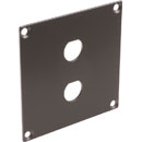 UNIVERSAL MODULAR CONNECTION PLATE 2x BNC, dark grey