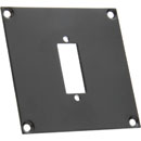 CANFORD UNIVERSAL MODULAR CONNECTION PLATE 1x DVI, black